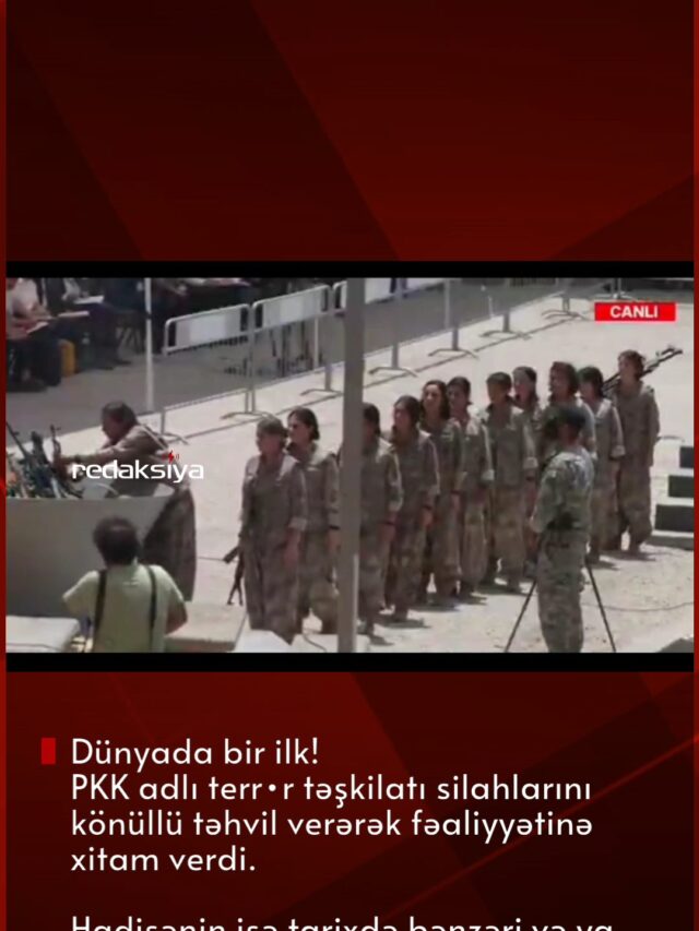 PKK adlı terror təşkilatı silahlarını təhvil verməyə başladı