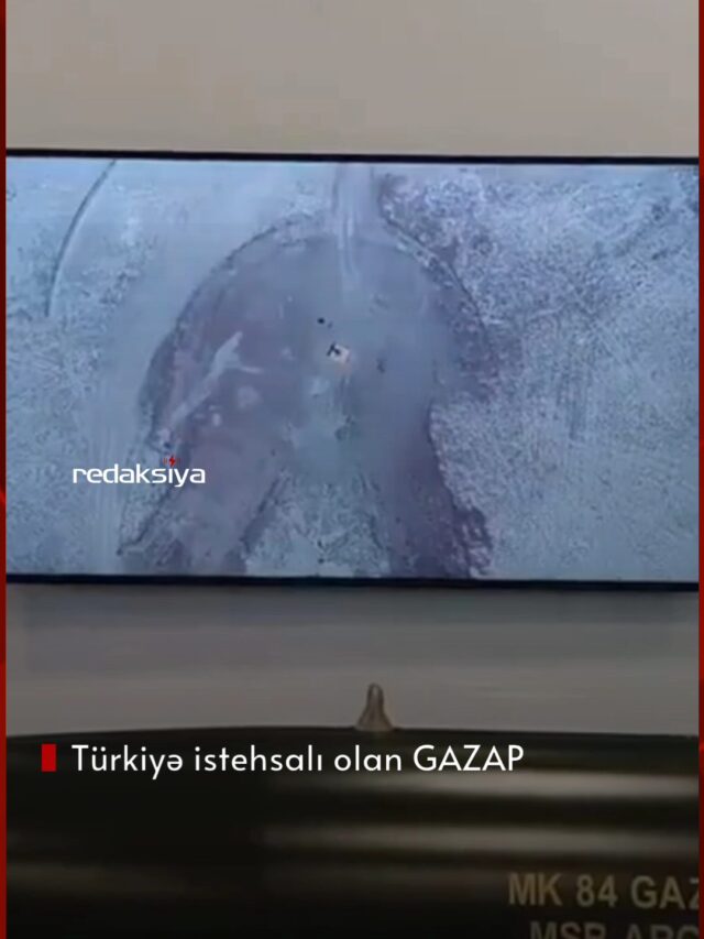 Türkiyənin “GAZAP” bombası 500 kvadratmetrlik sahəni tam məhv edir