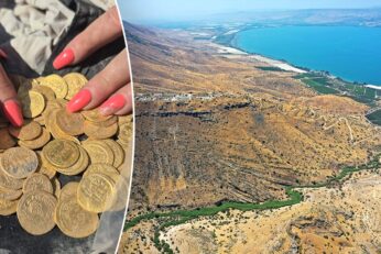 Israel hippos byzantine gold hoard christian archaeology 1