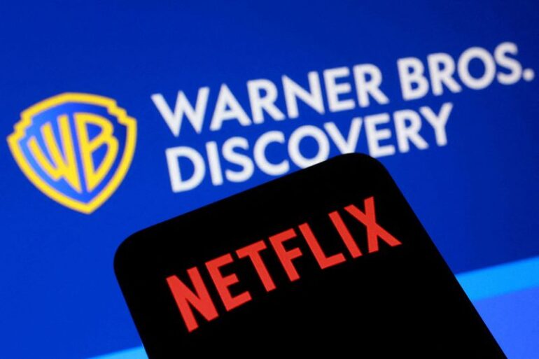 Netflix warner bros discovery logos